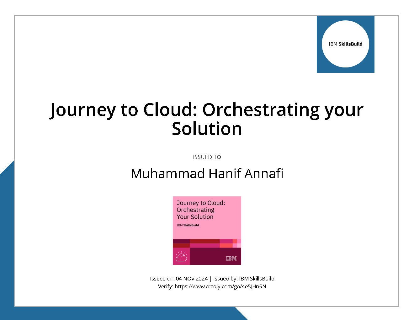 Journey to Cloud: Orchestrating your Solution